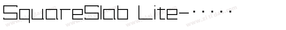 SquareSlab Lite字体转换